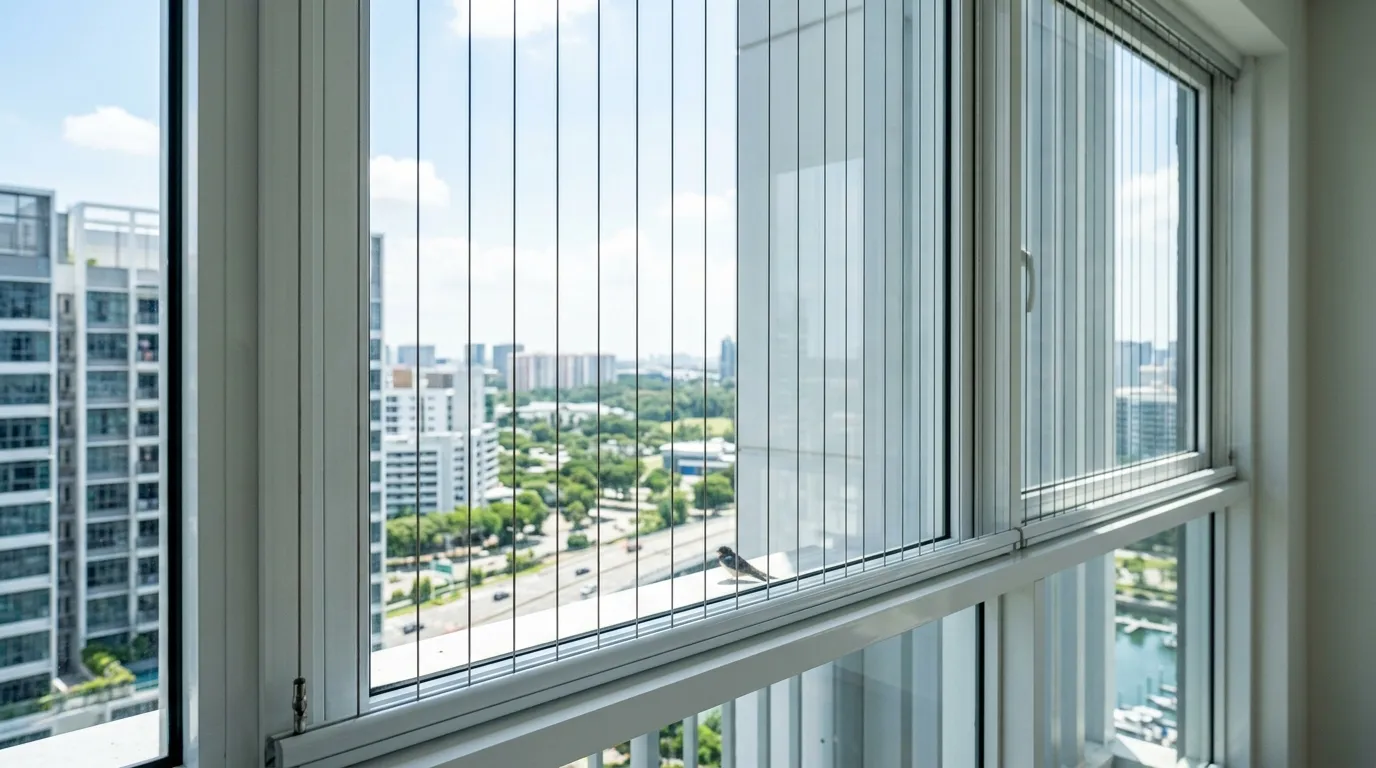 Duct area safety net installation in Chennai by Poorna Enterprises