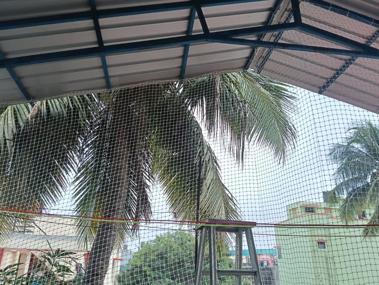 Balcony safety net installation in Chennai by Poorna Enterprises